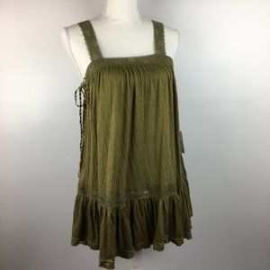 NWT Green Lace Free People Boho Tank